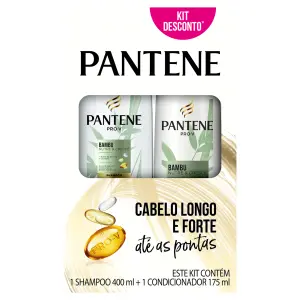 Kit Pantene Cab Longo e Forte Bambu