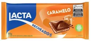Chocolate Barra Lacta Caramelo Recheado 104G