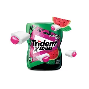 Chiclete Trident Senses Melancia Menta 54G