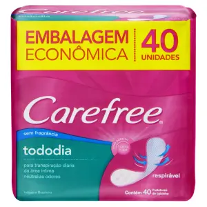 Absorvente Prot Dia Carefree S/Perf 40Un