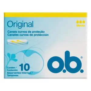 Absorvente Interno Ob Original Medio 10 Unidades
