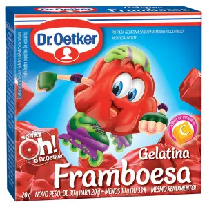 Gelatina Framboesa Dr Oetker 20G