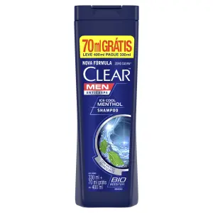 Shampoo Clear Anticaspa Ice Coll Mint 400Ml