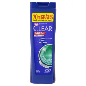 Shampoo Anticaspa Clear Men Limpeza Diaria 400Ml