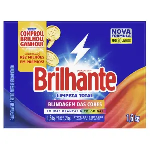 Lava Roupa Po Brilhante 1,6Kg