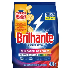 Detergente Po Brilhante Limpeza Total 400G