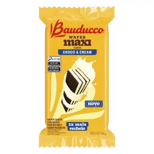 Biscoito Wafer Bauducco Maxi Choco/Cream 104G