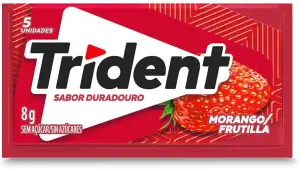 Chiclete Trident Morango