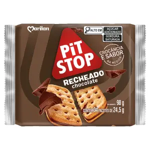 Biscoito Recheado Marilan Pit Stop Chocolate 98G