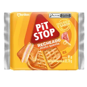 Biscoito Marilan Pit Stop Rech Misto Quente 91G