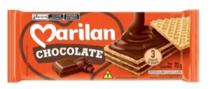 Biscoito Marilan Wafer Chocolate 70G