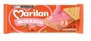 Biscoito Marilan Wafer Morango 70G