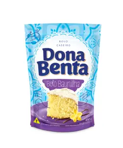 Massa Bolo Dona Benta Baunilha 450G