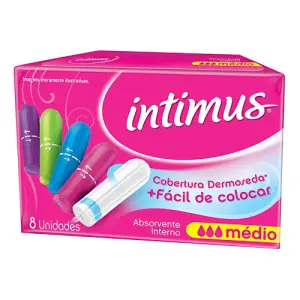 Absorvente Interno Intimus Medio C/8