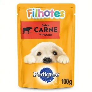 Racao Pedigree Carne Ao Molho para Caes Filhotes 100 g