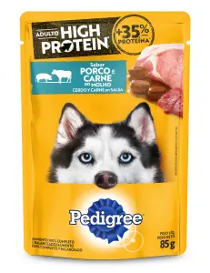 Racao Adulto Pedigree Porco Carne Sache 85G