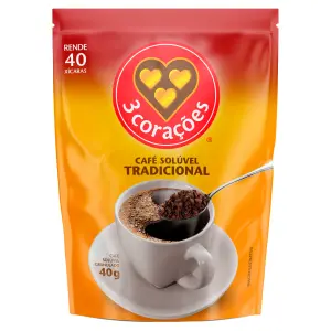 Cafe Soluvel Tres Coracoes Trad 40G
