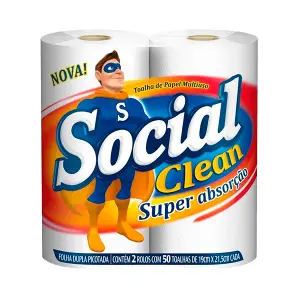 Papel Toalha Soc Clean 2Un