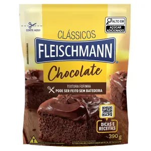 Massa Bolo Chocolate Fleischman 390G