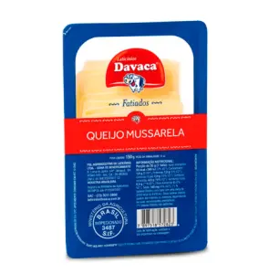 Queijo Mussarela Davaca Fatiado 150G
