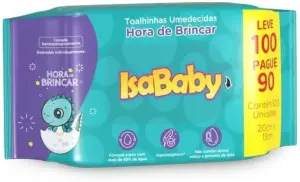 Isababy Toalha Umedecida L100 P90 Un. Hora de Brincar